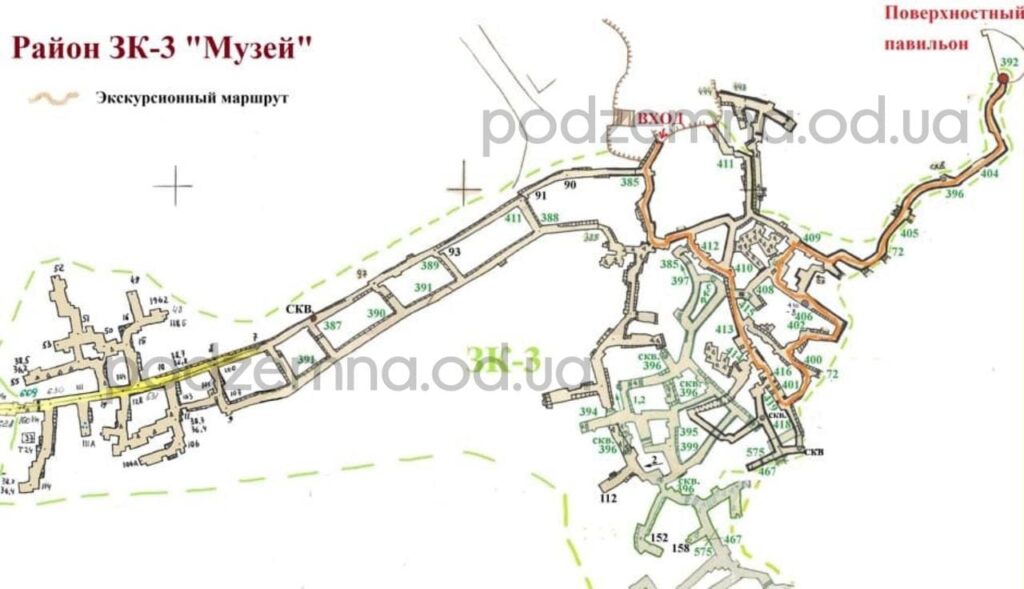 карта катакомб ЗК-3