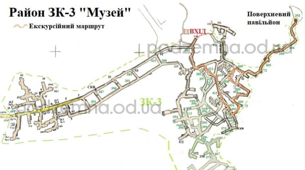 Карта катакомб ЗК-3